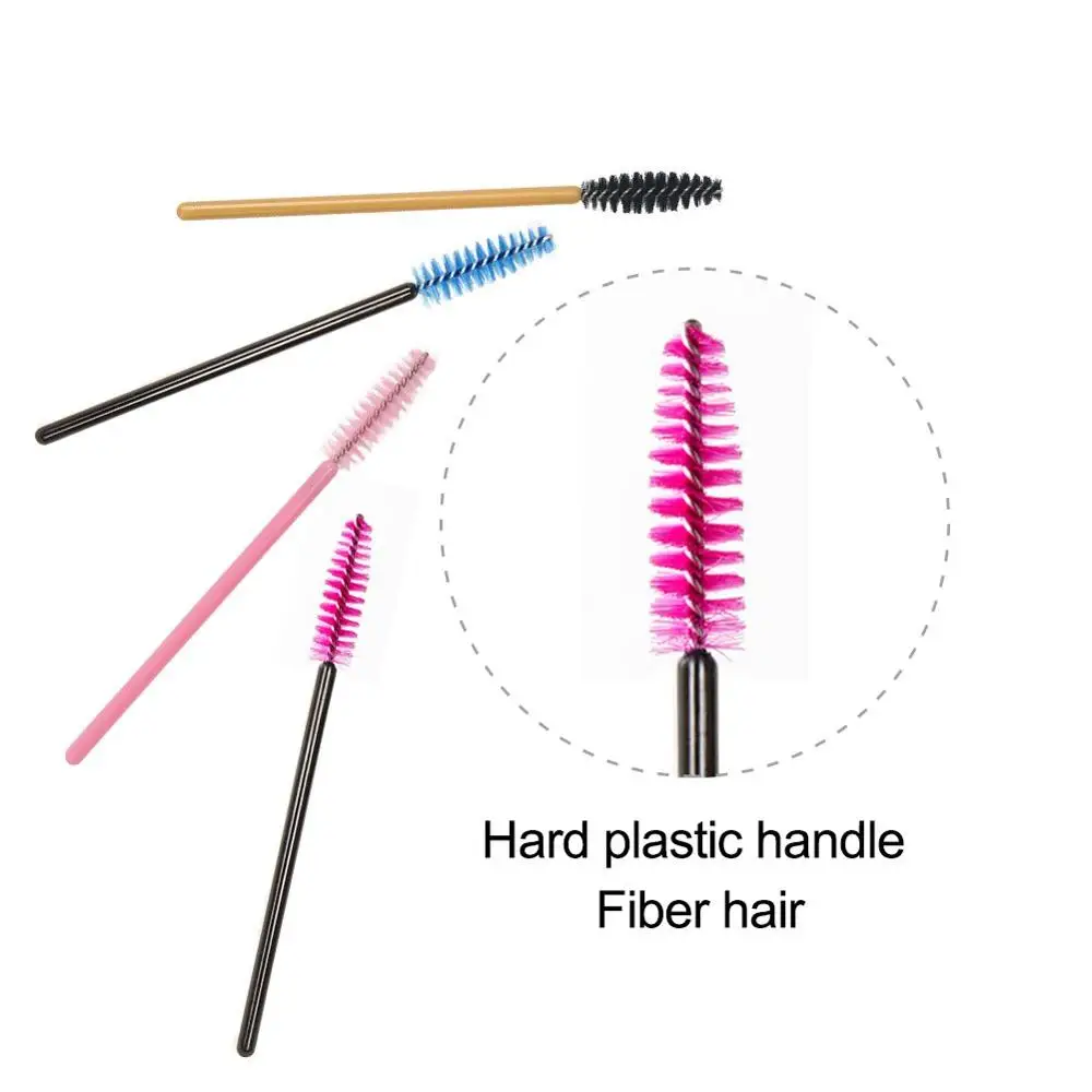 50Pcs Eyelash Brushes Makeup Brushes Disposable Mascara Wands Applicator Multicolors Eye Lashes Cosmetic Brush Makeup Tools