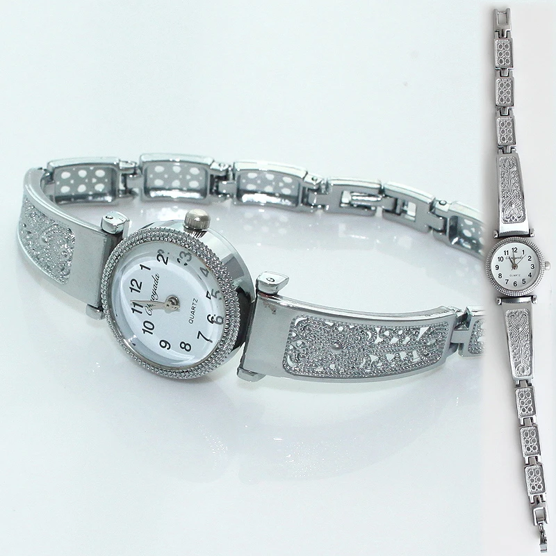 Часы наручные женские кварцевые с бабочкой, Модные Аналоговые, с браслетом, O113