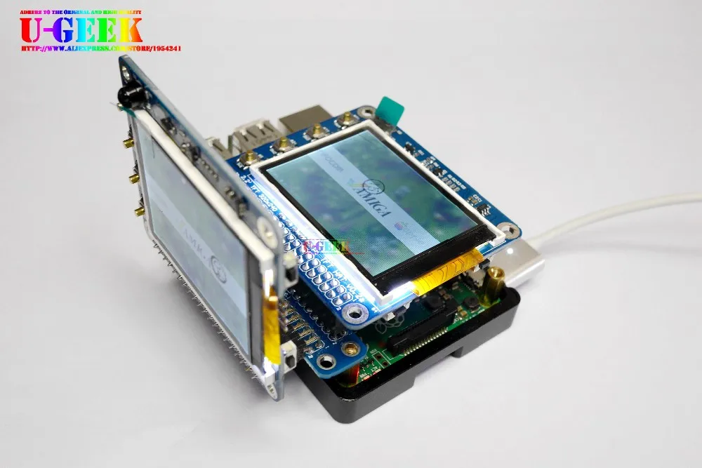 UGEEK adattatore doppio GPIO originale non assemblato/assemblato per Raspberry Pi 4B ,3B,3B +,3A +,2B,A +,B +, Zero | Trasferire GPIO sul davanti