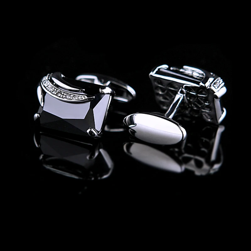 KFLK Jewelry fashion shirt cufflinks for men\'s Gifts Brand cuff buttons Black cuff links High Quality abotoaduras guests