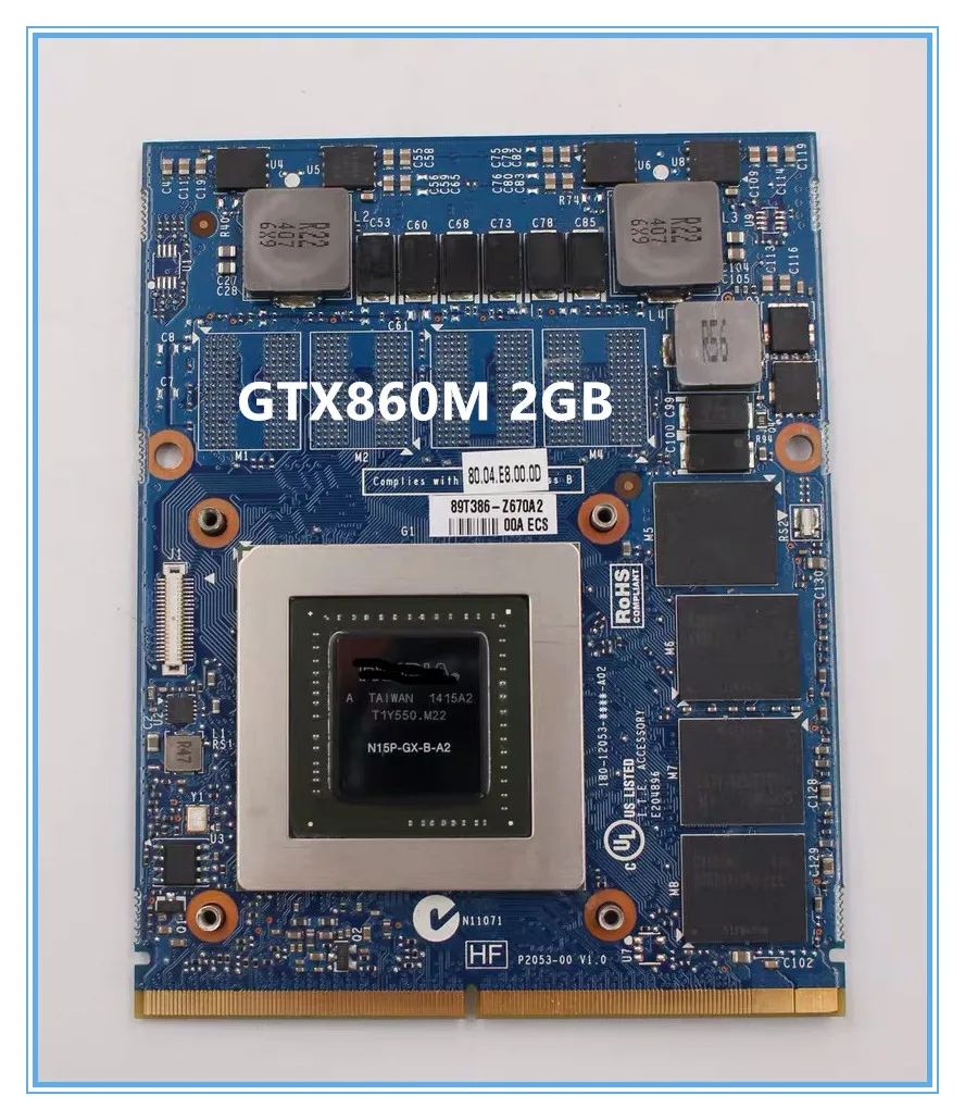 

GTX860M GTX 860M N15P-GX-B-A2 2GB Video Graphic Sound Card for IMAC A1311 A1312 dell Alienware M17X M18X