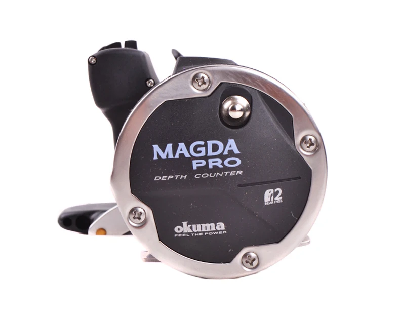 Fishing tackle Okuma magda MA-15DX drum wheel cable winder right hand fishing reel depth counter fishing reel