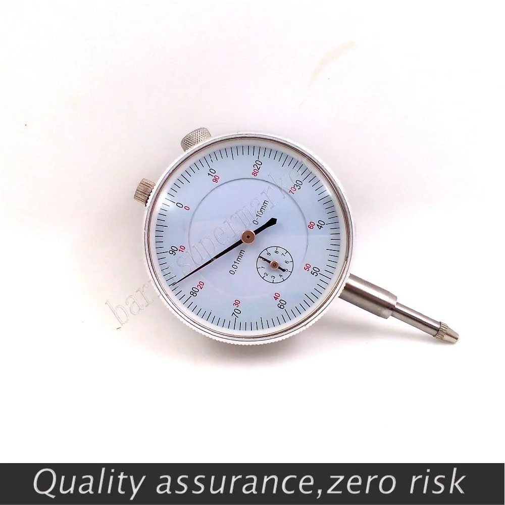 Dial Indicator Gauge Measuring Device Arrow Indicator Dial Test Indicator 0-10mm 0.01mm Micrometer Gauge Indicator Tool