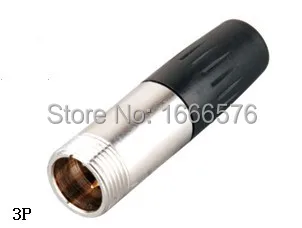 wholesale 50 pcs/lot 3 pin Male Mini XLR Audio Microphone connector -134