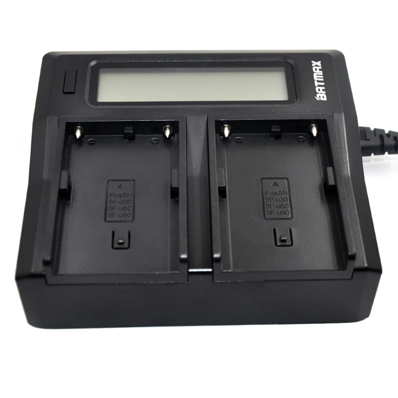 BP-U30 BP-U60 BP-U65 BP-U90 LCD Dual Battery Charger for Sony PMW-100, 50 PMW-160 PMW-200 PMW-300 PMW-EX1 PMW-EX3 PMW-F3 PHU-60K