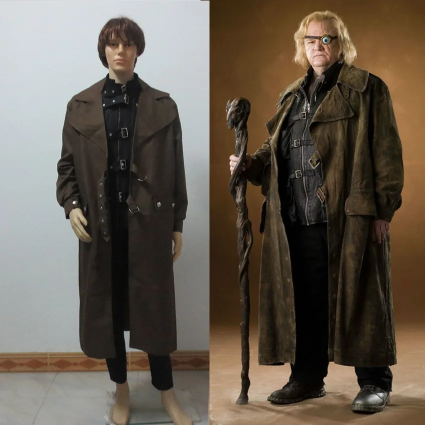 Alastor Moody Cosplay เครื่องแต่งกายรวม Trench + กางเกง + เสื้อกั๊กชุดเต็ม Custom Made