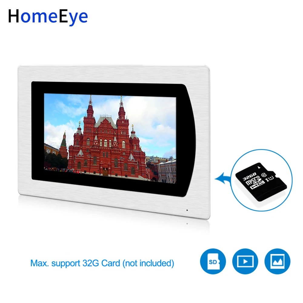 Wholesale 7'' 720P WiFi IP Video Door Phone Video Intercom Home Access Control System Android IOS App Remote Unlock Touch Screen