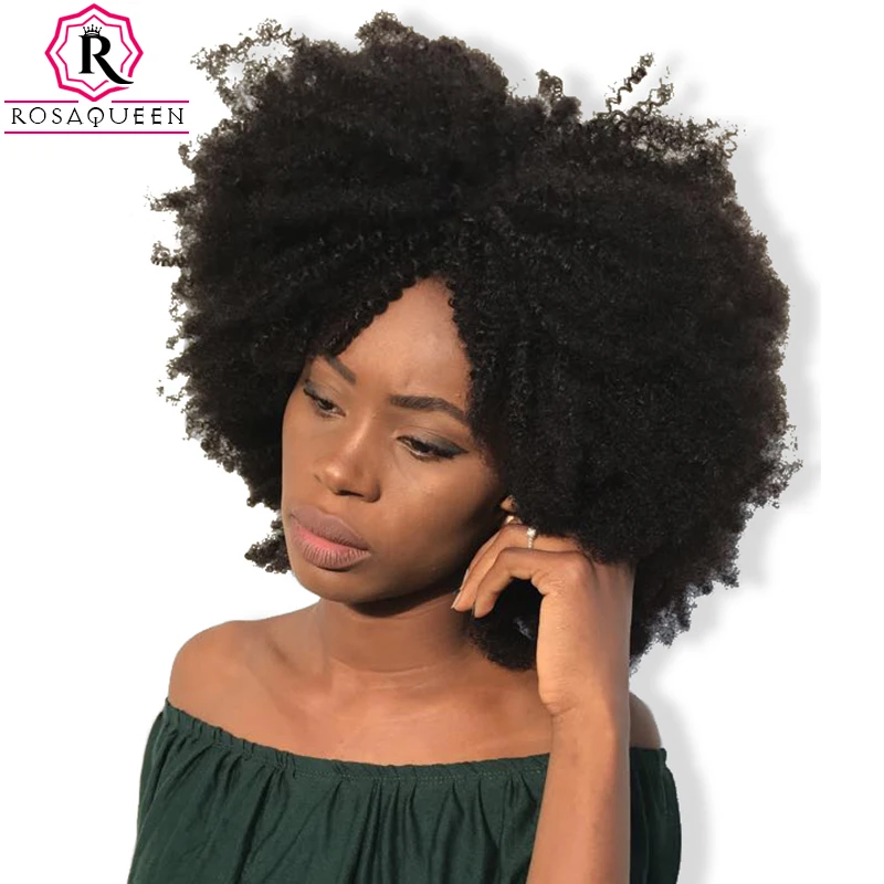 Mongolian Afro Kinky Curly Hair With Closure 3 Human Hair Bundles With Closure 13X4 13x6 Lace Frontal Dolago Remy Hair Products