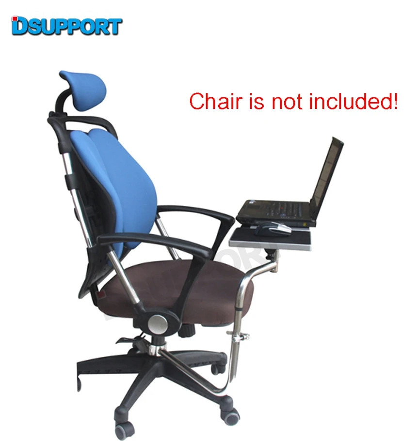 OK030 Multifunctional Full Motion Chair Clamping Keyboard Support Laptop Desk Holder Mouse Pad for Comfortable Office andGame