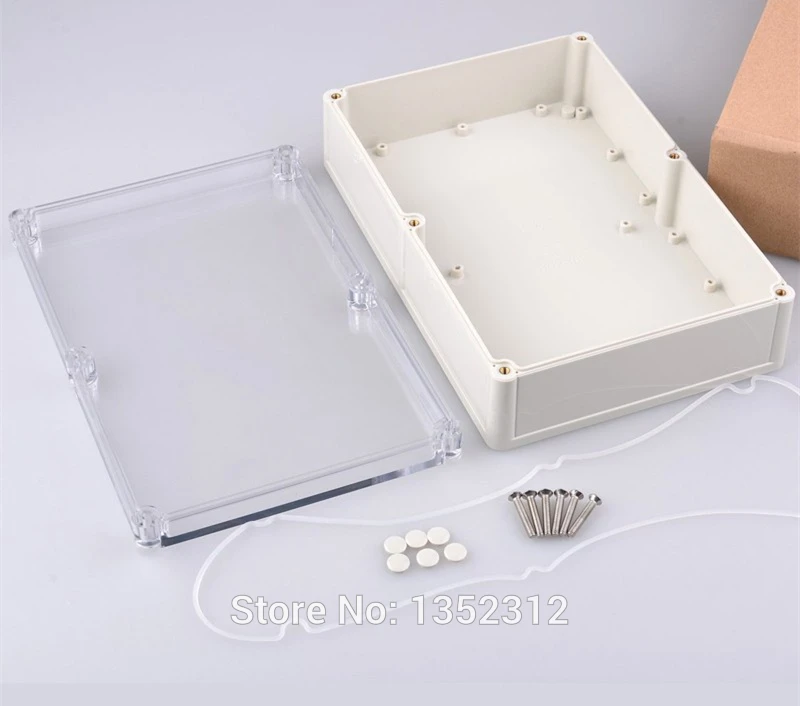 One pcs 245*165*66mm plastic enclosure for electronic housing DIY project box PLC control case switch box instrument box