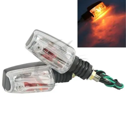 

Motorcycle 10mm Front or Rear Amber Turn Signal Indicator Light Lamps Bulb Universal