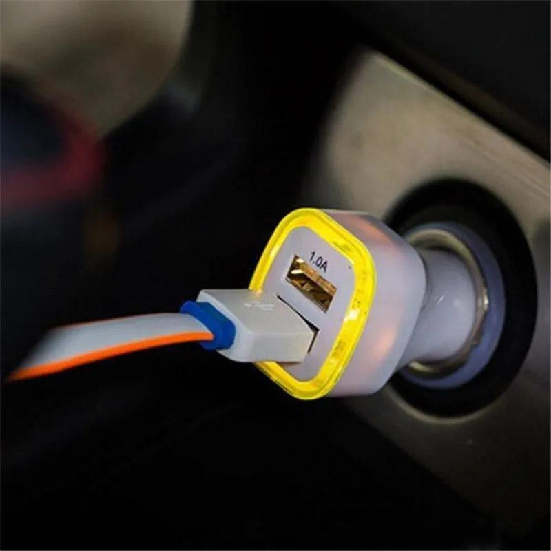 New Universal Mobile Phone Charger 2.1A LED USB Dual 2 Port Hot Adapter Socket Car Charger For Iphone/Samsung/HTC