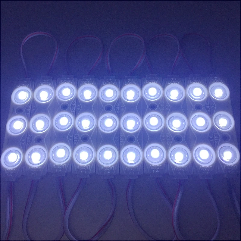 Imagem -05 - Injeção Led Módulos 3led com Lente 160 Graus Ceia Brilhante para Led Banner 12v 1.5w 500 Peças Lote Smd2835