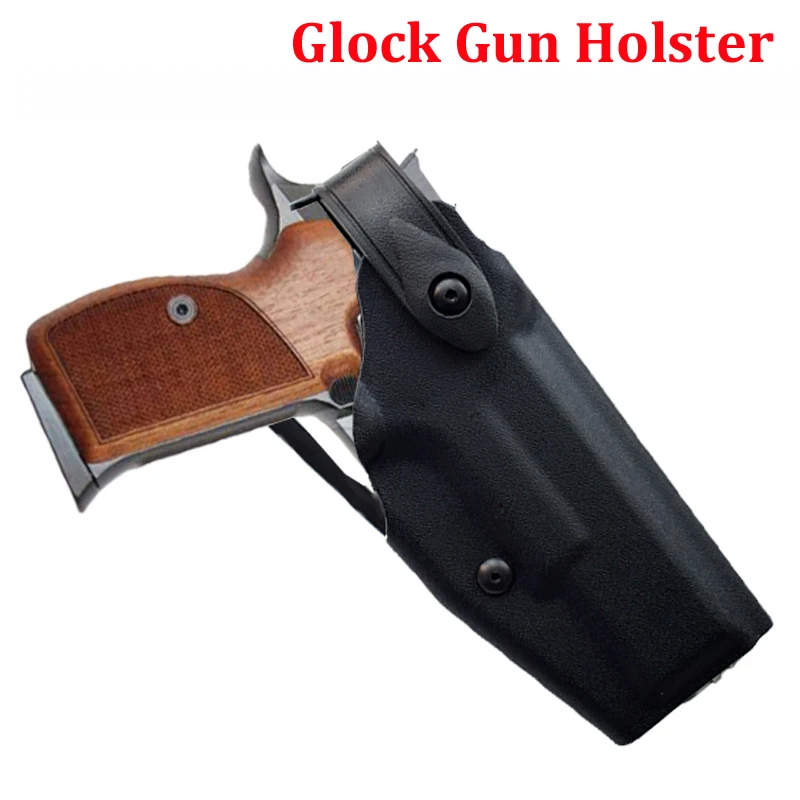 

Tactical Glock 17 Gun Holster Shooting Belt Holster Hunting Airsoft Pistol Holster Right Hand User