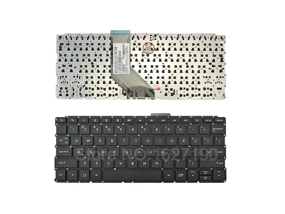 

New US Laptop Keyboard for HP SlateBook 10-h BLACK(Without FRAME,Without Foil) PN: 9Z.NAMSQ.001 CS0SQ 01 Replacement keyboards