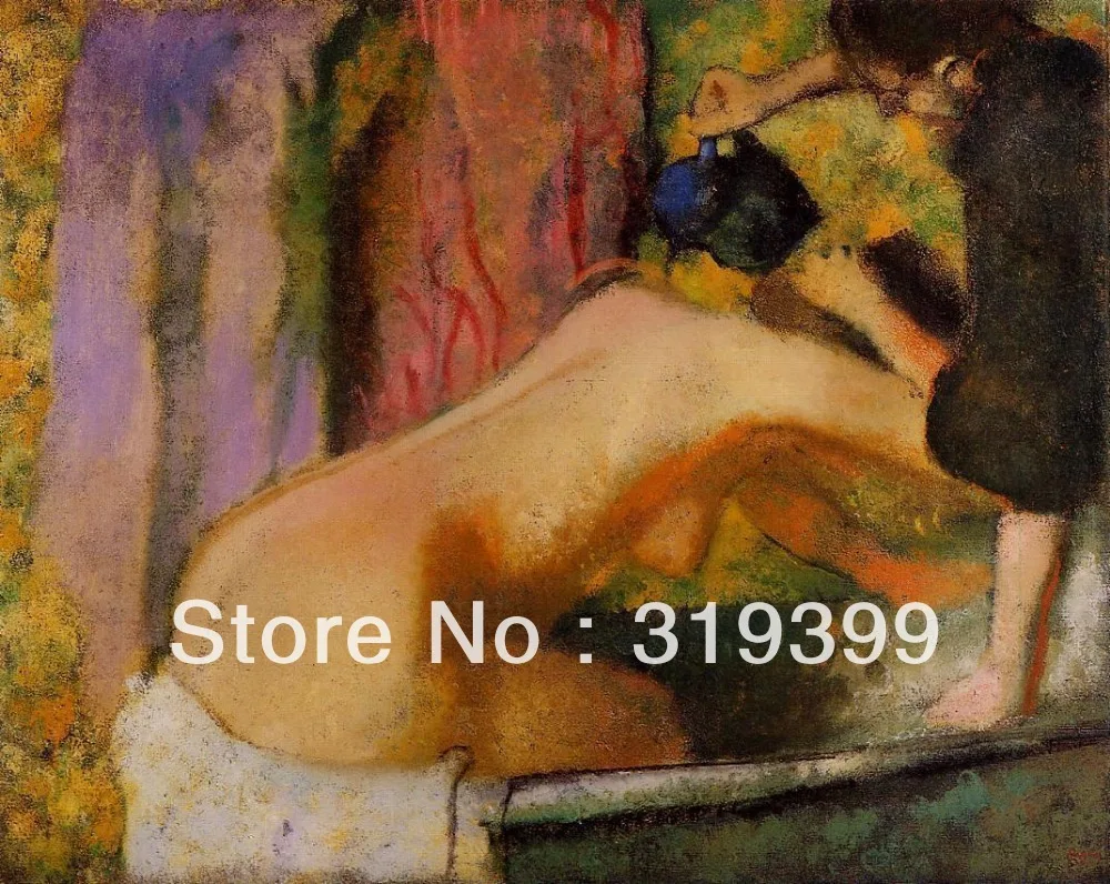 

Oil Painting Reproduction on Linen Canvas,Woman at Her Bath by edgar degas ,Free Shipping,100%handmade,oil painting