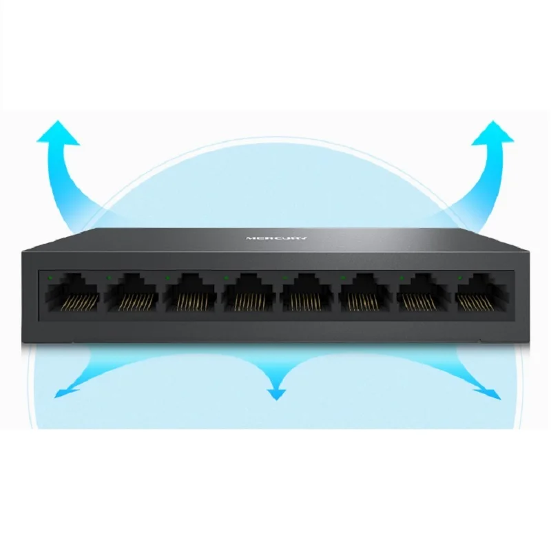 

Steel/Metal Cabinet Network 8 Ports Gigabit Desktop Switch 1000Mbps Gigabit Ethernet Switch Lan Hub Full/Half duplex Exchange