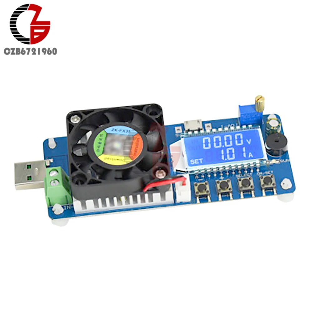 4A/5A 25W/35W Adjustable Electronic Load Tester LED Digital USB Voltmeter Ammeter Battery Capacity Power Supply Detector Monitor