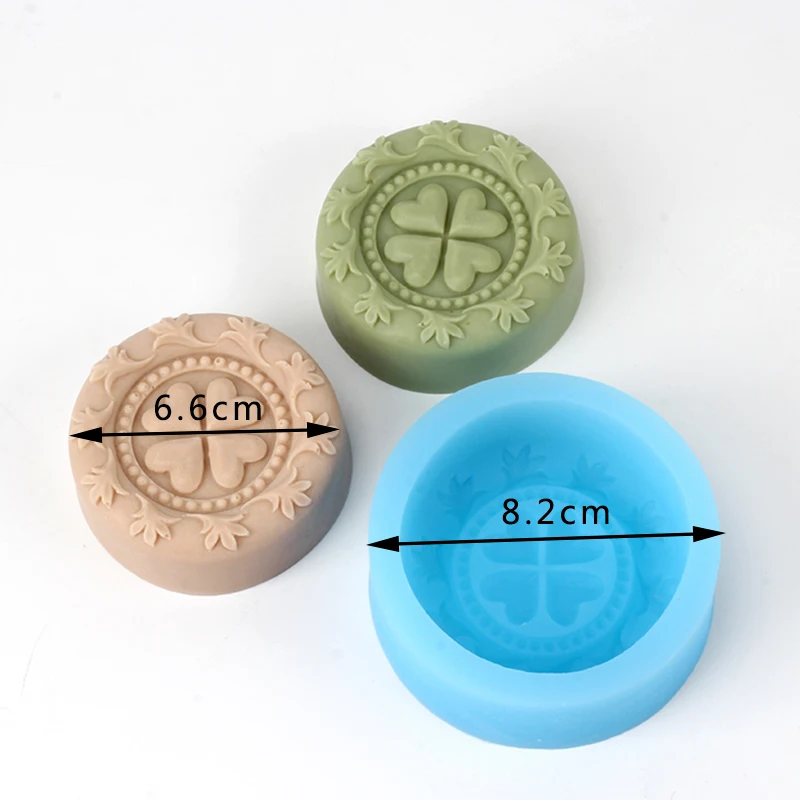 Soap Silicone Mold Round Flower Shaped Handmade Craft Soap Making Mould