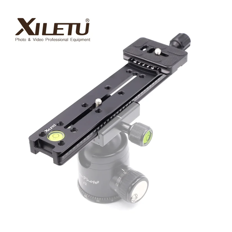 XILETU NNR-200 Multifunctional Lengthen Quick Release Plate Mounting Clamp Tripod Ball Head For Camera Arca Swiss Tripod