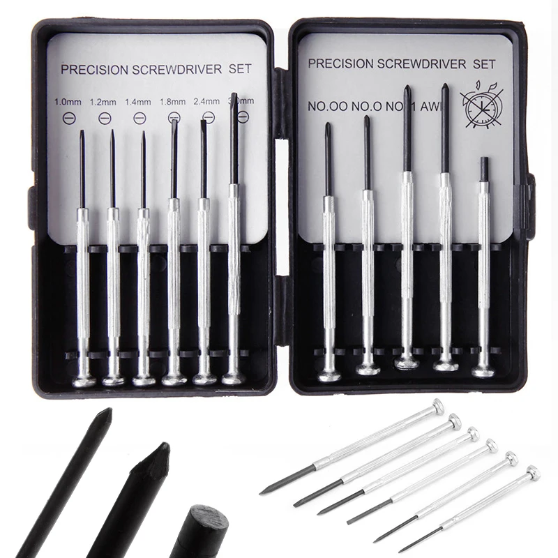 New 11pcs/set  Micro Precision Screwdrivers Set for Watch Jewelry Glasses Repairs Tool