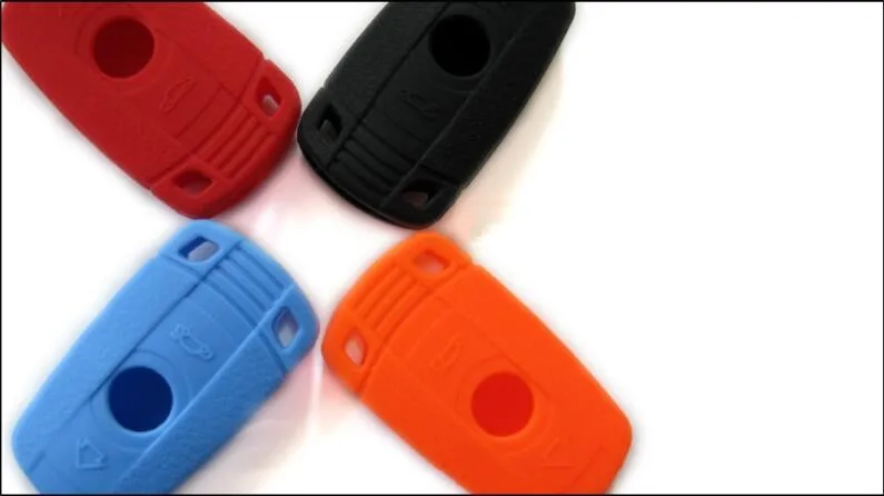 Fit For BMW X1 X5 X6 1 3 5 7 E Series Z4 Silicone Key Holder  Cover 1pc Colorful Car Styling