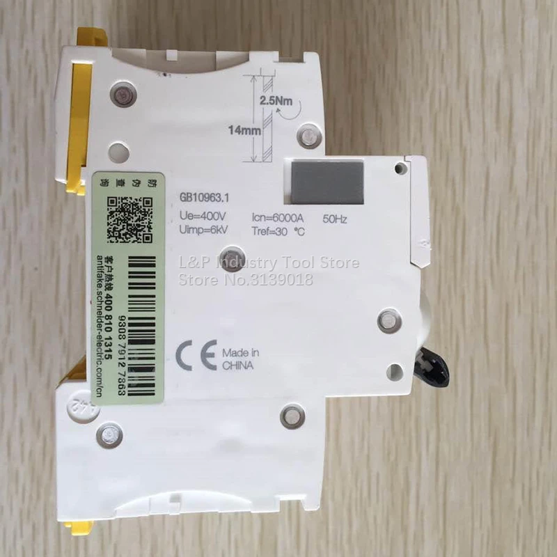 100% Mới Chính Hãng Schneider IC65N 4P C63A A9F18463 Hút Chân Không Mini Cầu Dao Tự Động MCB Acti 9 Loại C
