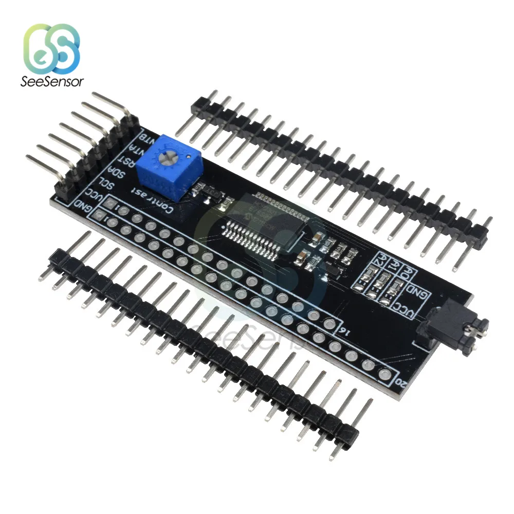 

MCP23017 12864 128*64 LCD I2C IIC TWI SPI Serial Interface Adapter Plate Board Converter Module For Arduino 1602 2004 With Pins