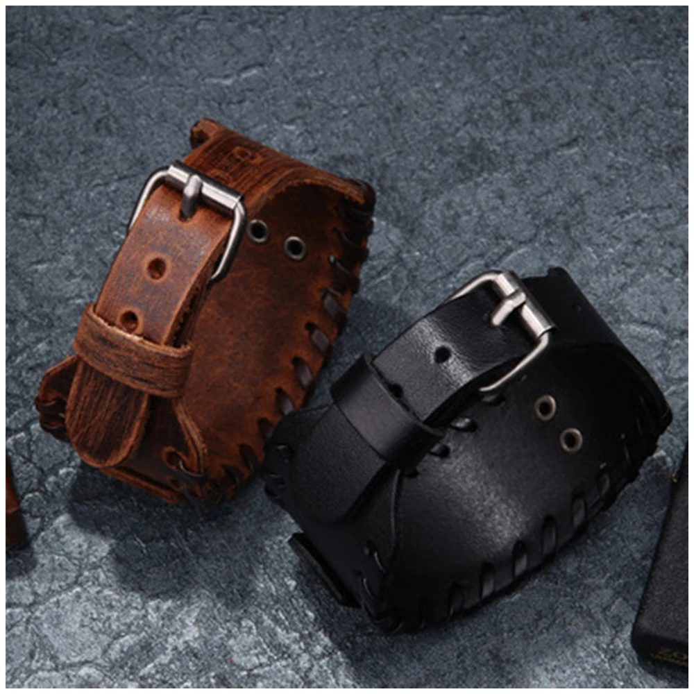 Viking Bracelets Wolf Claws Braided Leather Bracelets for men Nordic Runes Bear Paw Handmade Wristbands Odin Symbol