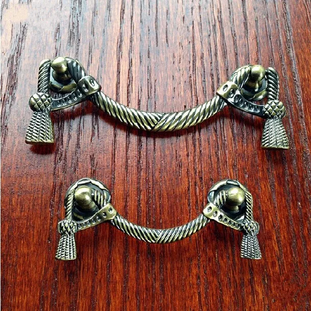 

96mm vintage shaky handles Antique brass drawer cabinet pulls 64mm bronze dresser cupboard door handles vintage furniture knob