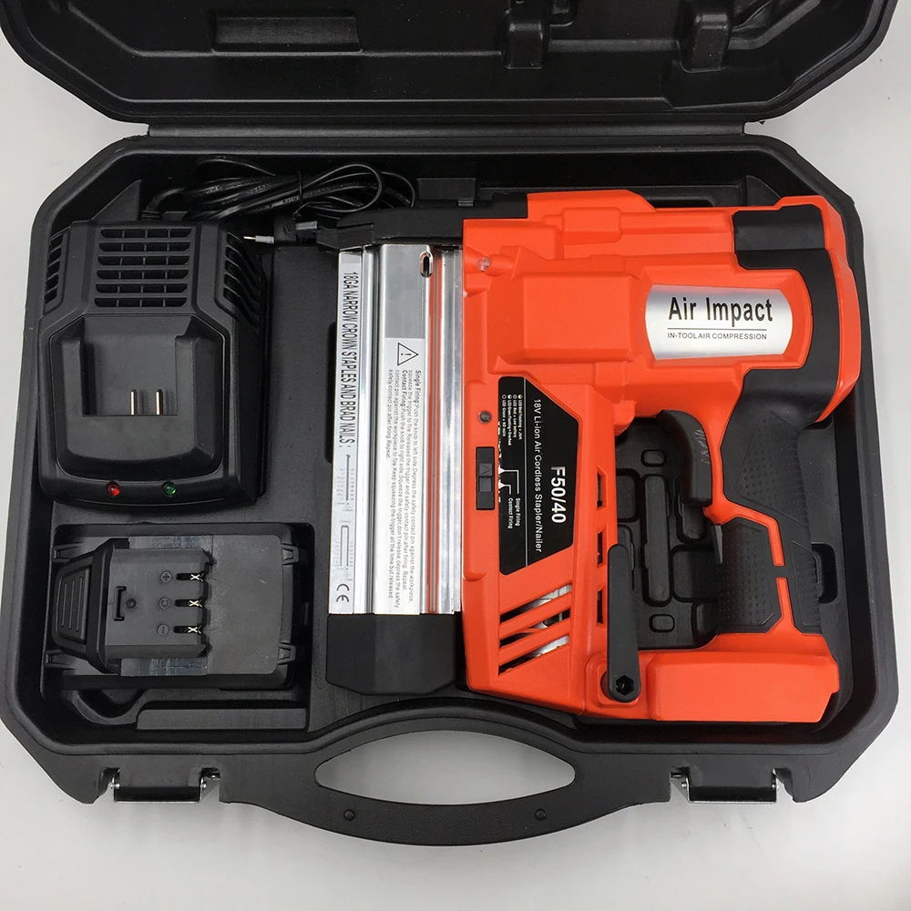 SPT1672 Electric Nail Gun Double-Use Nail Stapler F40 Nails F50 Brad Nail Gun Woodworking Tools