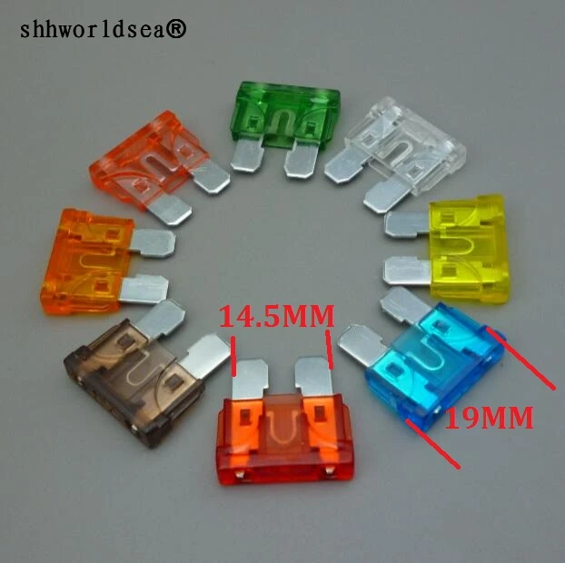 shhworldsea 20pcs Mixed Standard Blade Fuse For Car Auto Vehicle 2/3/5/7.5/10/15/20/25/30/35/40A