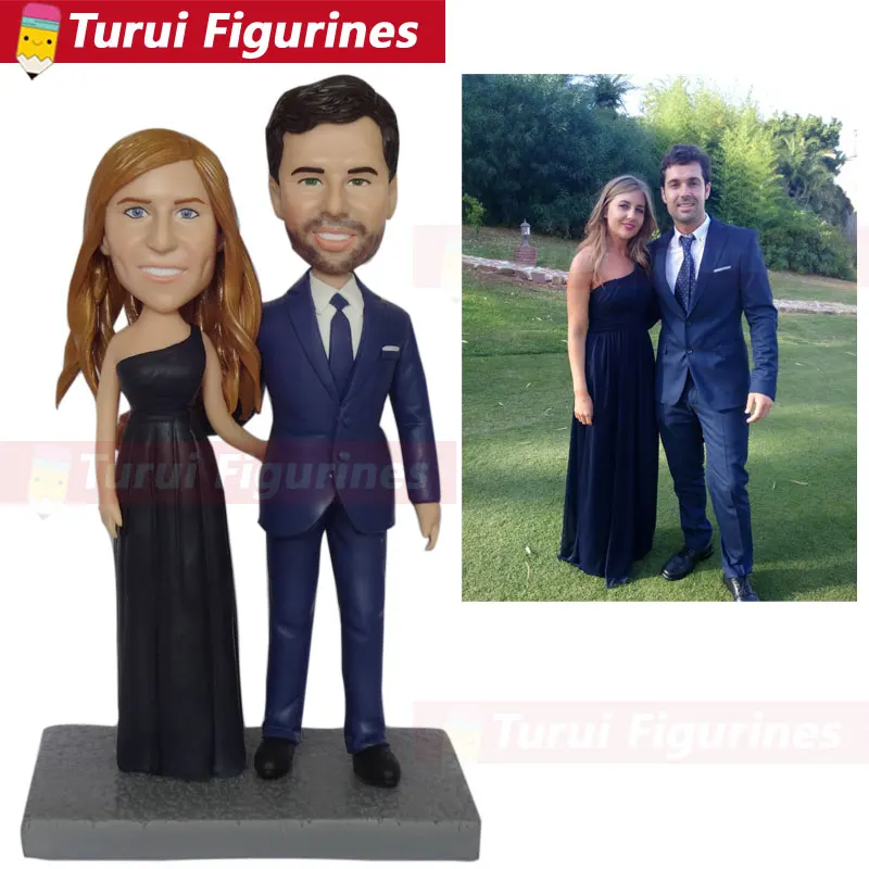 3D Sculpture From a Photo custom bobblehead dolls Custom Portraits from Photos husband and wife figurines design from photos image 5