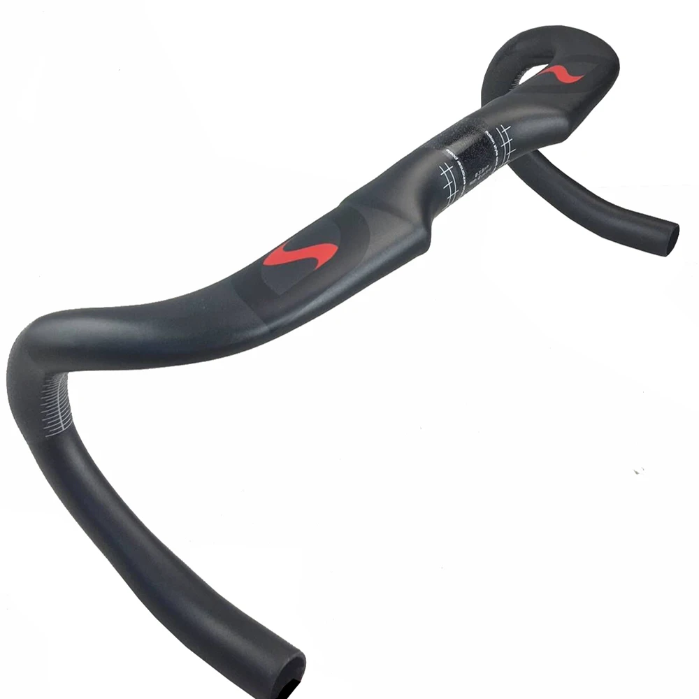 Carbon Road Handlebar bike bent bar carbon road bicycle handlebar 31.8mm* 400 420 440mm matte black Bicycle Accessories