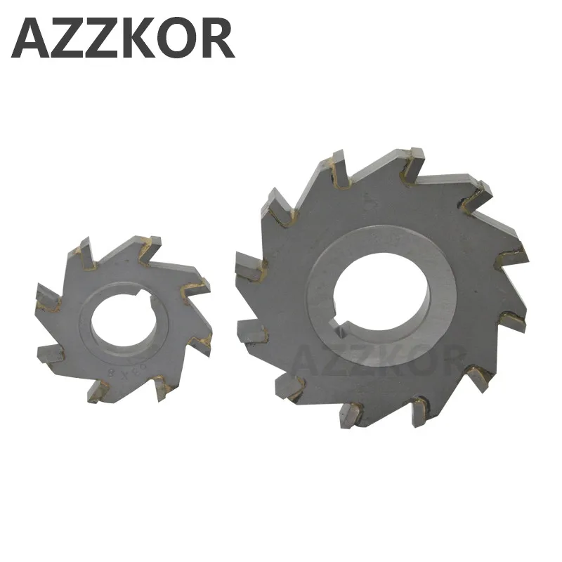 Three Sided Indexable Disc Saw Milling Cutter Alloy Coating Tungsten Steel Tool Cnc Blade Maching Flat AZZKOR Carbide Tools