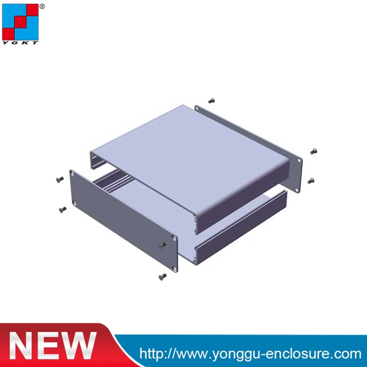New aluminum enclosure brush black box DIY electronics project box design for circuit board 152*44*200mm