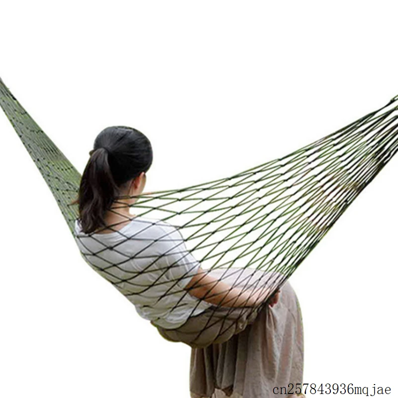 50pcs Garden Nylon Hammocks Haning Beds Swing Hang Mesh Net Sleeping Bed for Outdoor Travel Camping