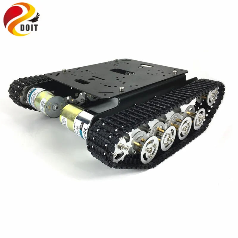 

Original DOIT Metal Robot Tank Car Chassis Kit Crawler Tracked Vehicle Track Caterpillar Wali DIY RC Toy Experiment Platform