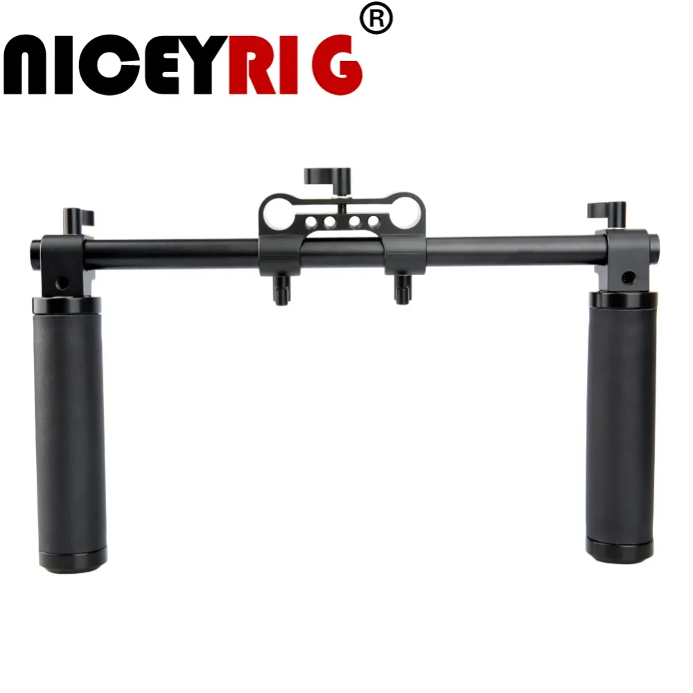 

NICEYRIG Shoulder Rig DSLR Shoulder Handle 15mm Support Rig Shoulder Stabilizer Handgrip Camera 15mm Rail Rig Rail Rod Support