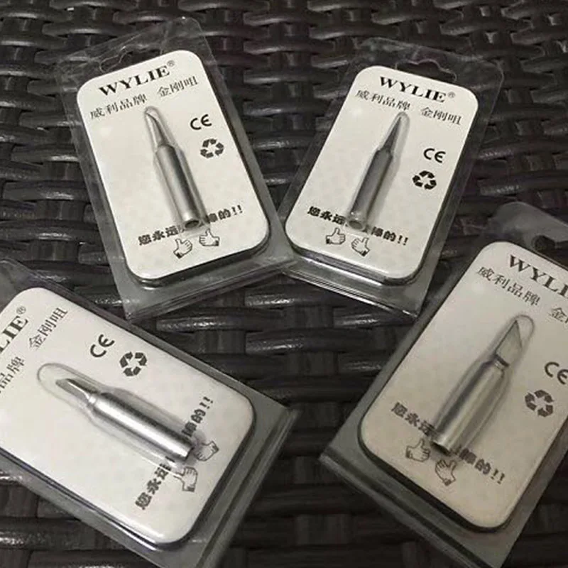 New Upgrade 4Pcs/lot Soldering Iron Tips Fast Heating Welding Tips for Soldering Rework Replacement