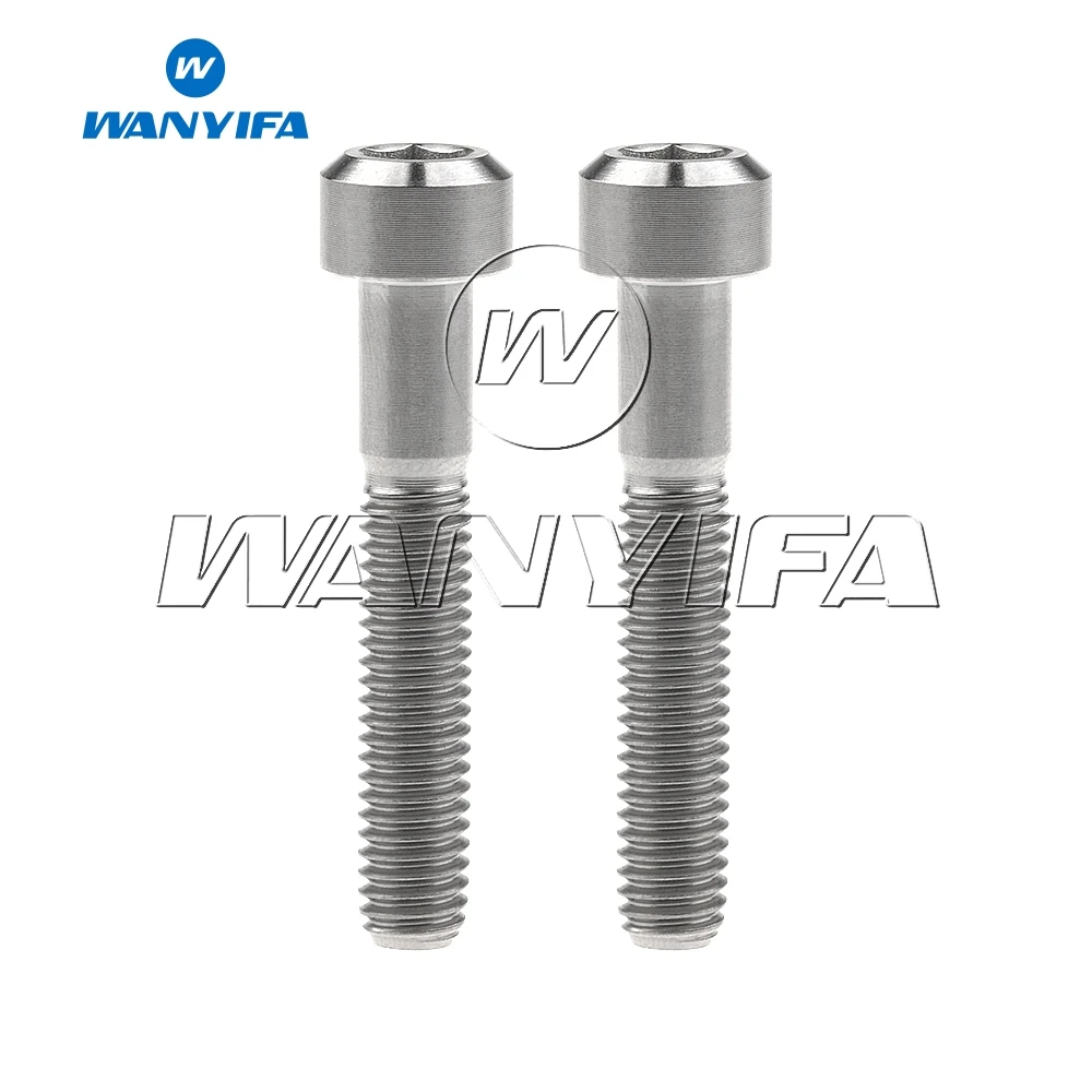 2PC Titanium Ti  M6x35mm Allen Key Head Bolt Screw for Bicycle Stem Seatpost