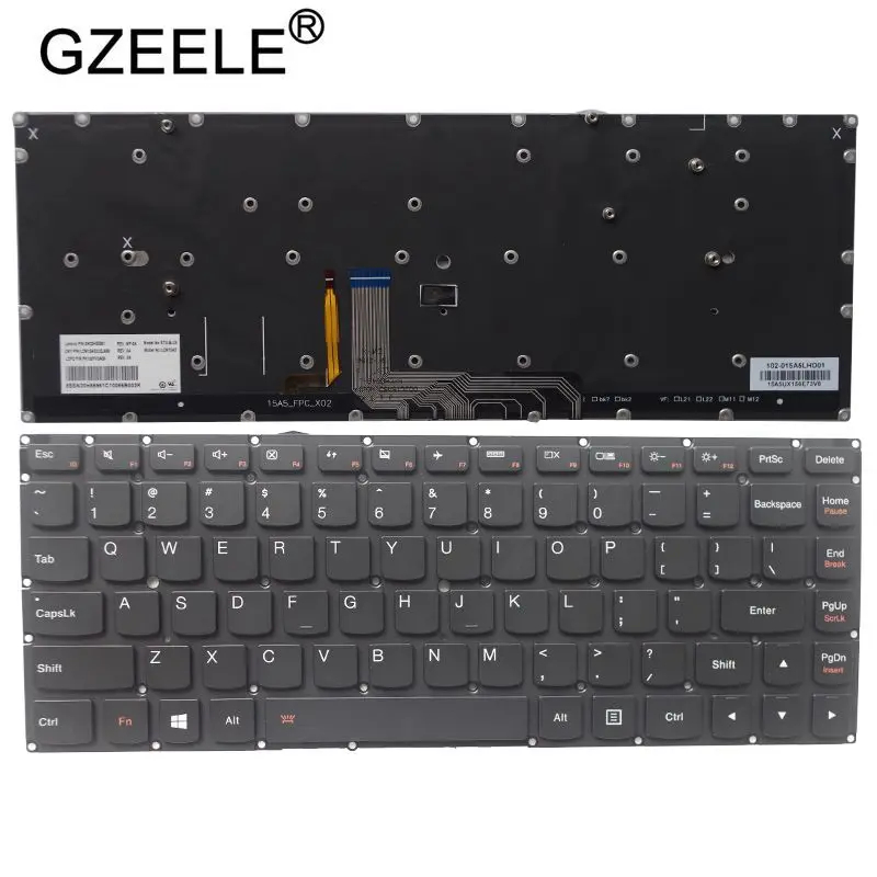 US/RU for Lenovo Yoga 4 Pro Yoga 900 900-13ISK 900-13ISK 900S-13ISK 900S-13 Backlit Keyboard Russian PK130YV2