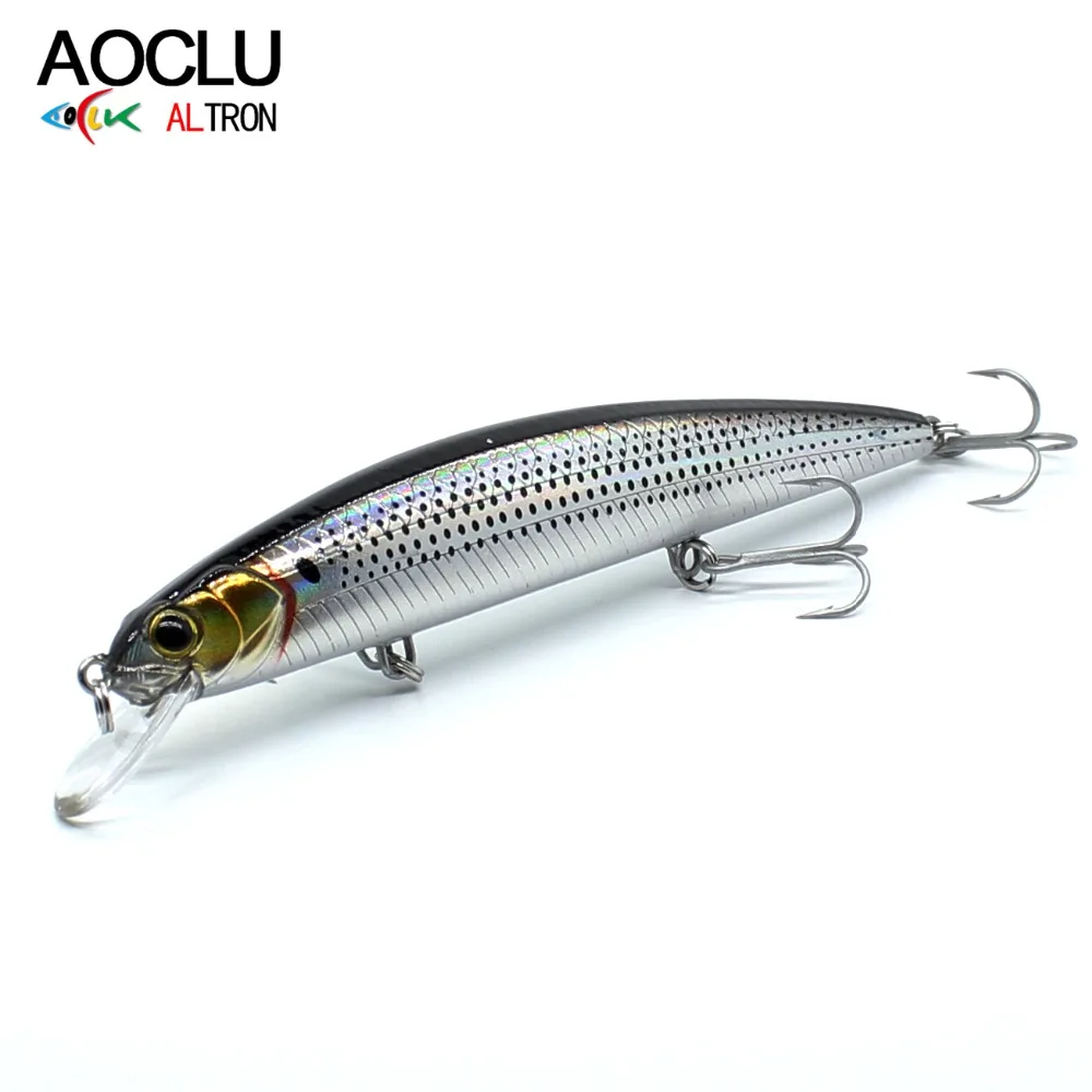 AOCLU-Floating Jerkbait, Minnow Lure, Weight Transfer, Balanced Swimming Action, Bass Fishing, Fight Diving, 115mm, 16.5g, 1.2m