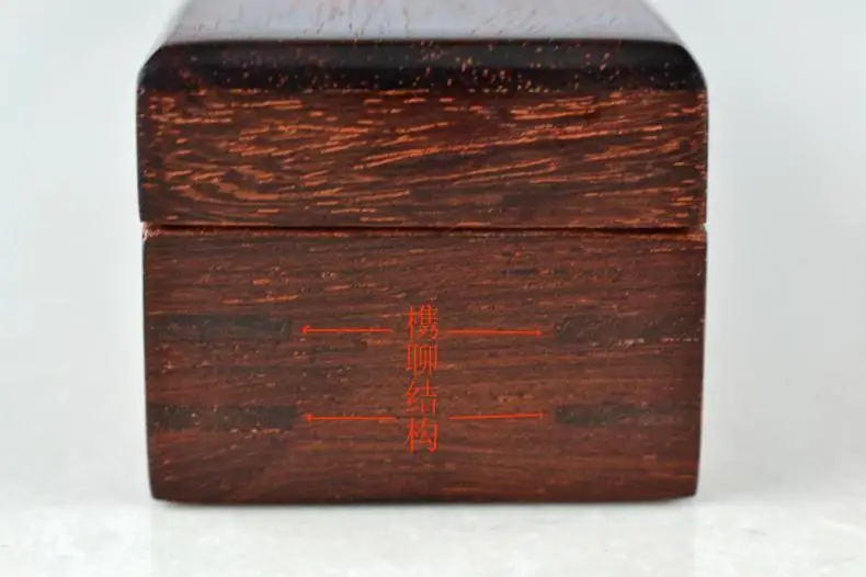 India rosewood lobular red sandalwood incense censer sandalwood incense incense collection box for incense factory direct Xian