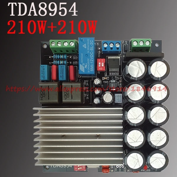 TDA8954 digital power amplifier board 210W+210W fever 2 finished D class dual channel after class Super TDA8950