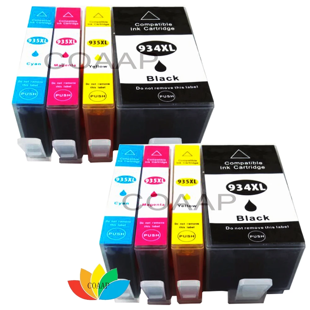 2 Set For Compatible HP 934 935 Ink Cartridge With Chip 934XL 935XL for HP OfficeJet Pro 6230 6830 6820 Printer