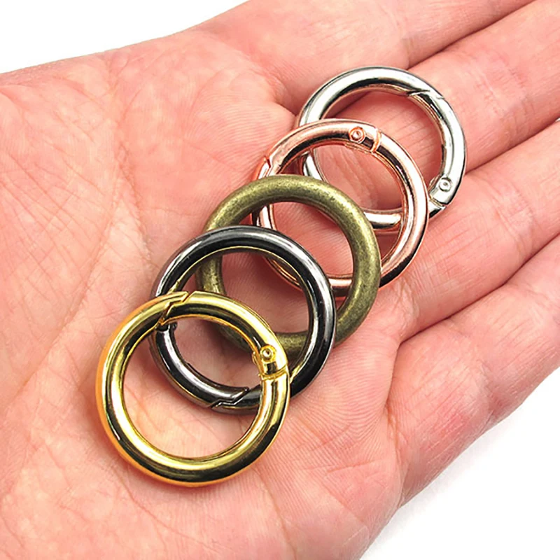 

3Pc 25mm Open Ring Buckle Metal Craft For Keychain Climbing Ring Loose Leaf Book Binder Hinged Rings Circle Clip Scrapbook Album