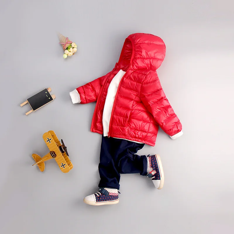 Winter New Children\'s Down Jacket Thin Children\'s Down Jacket Boys Girls Coat