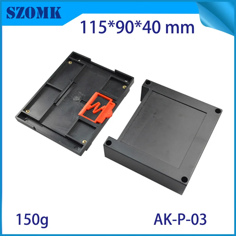 szomk din rail enclosure junction box for gps tracker (10Pcs) 115*90*40mm szomk plastic outlet boxes instrument enclosure case