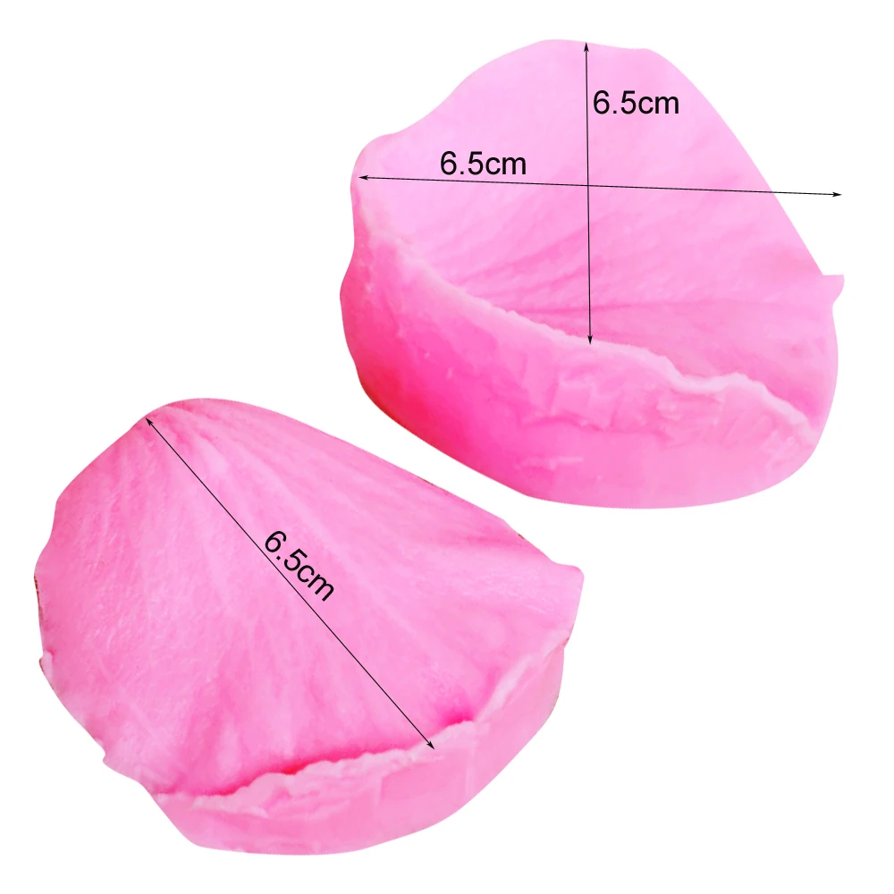 2PCS Rose Petal Veiners Silicone Mold Fondant Mould Cake Decorating Tool Gumpaste Mold Sugarcraft Clay Water Paper Moulds M172